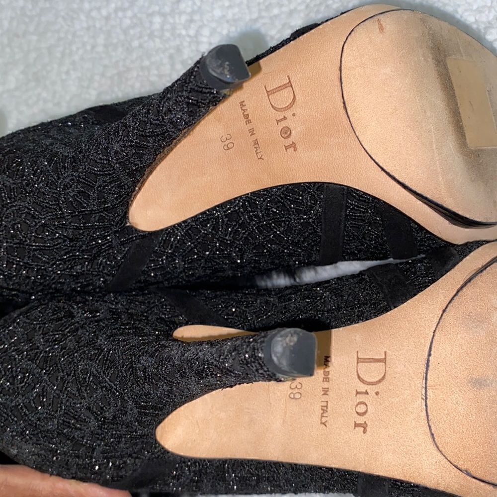 LChristian Dior Black Boots(Size 9) - Picture 9 of 12